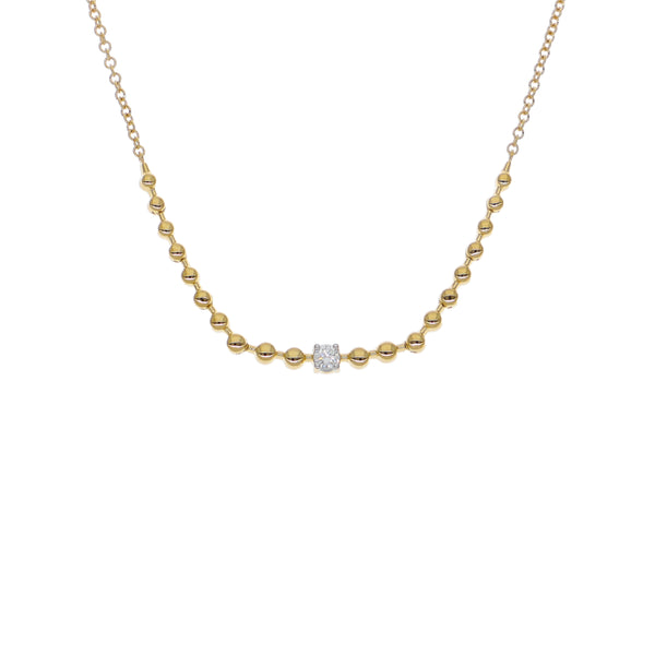 Collar Oro Amarillo 18K con Diamante 0,06 ct | CO-14671