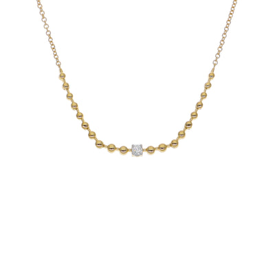 Collar Oro Amarillo 18K con Diamante 0,06 ct | CO-14671