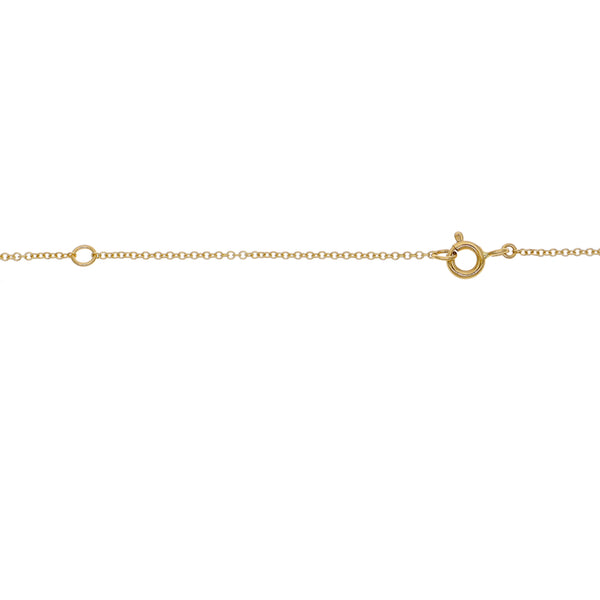 Collar Oro Amarillo 18K con Eslabones y Diamantes 0,11 ct |  CO-14672
