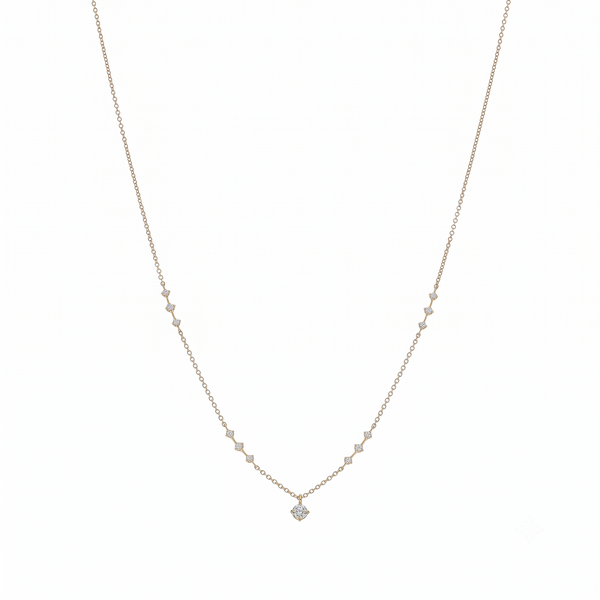 Collar Oro Amarillo 18K con Diamantes 0,21 ct | CO-14673