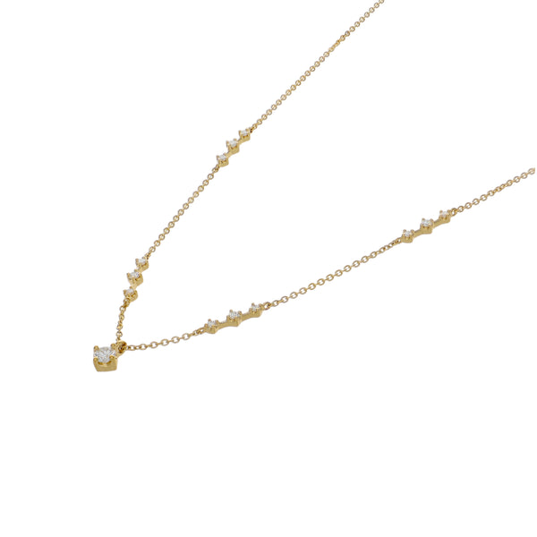 Collar Oro Amarillo 18K con Diamantes 0,21 ct | CO-14673