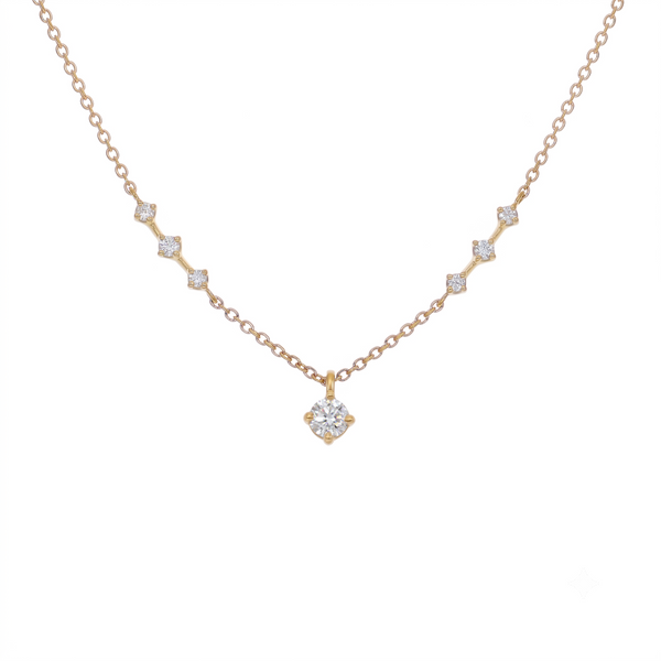 Collar Oro Amarillo 18K con Diamantes 0,21 ct | CO-14673