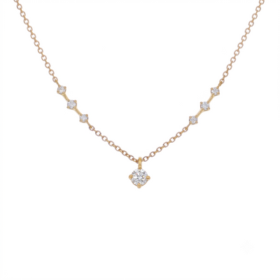 Collar Oro Amarillo 18K con Diamantes 0,21 ct | CO-14673