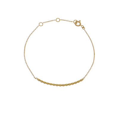 Pulsera Oro Amarillo 18K con Diamantes en Bisel 0,14 ct | PU-14675