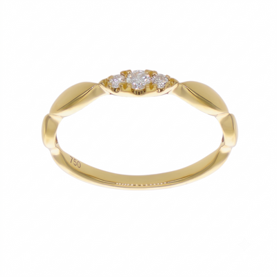 Anillo Oro Amarillo 18K con Diamantes 0,09 ct | AN-14676