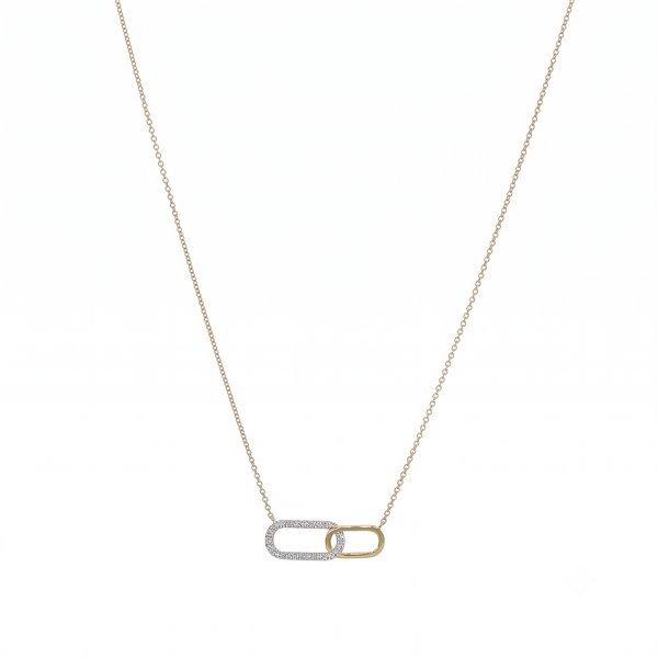Collar Oro Amarillo 18K con Diamantes 0,10 ct | CO-14679