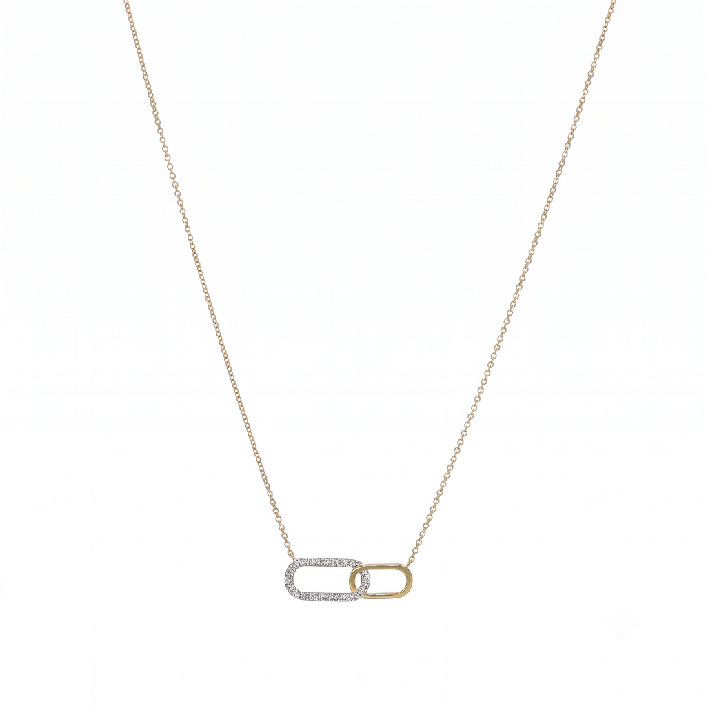 Collar Oro Amarillo 18K con Diamantes 0,10 ct | CO-14679