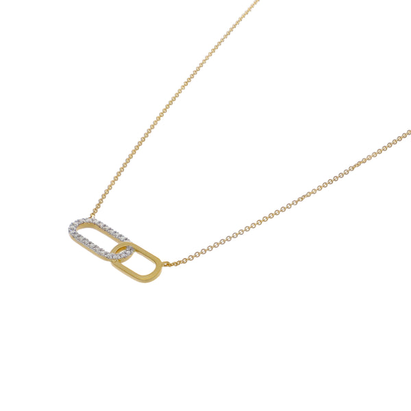 Collar Oro Amarillo 18K con Diamantes 0,10 ct | CO-14679