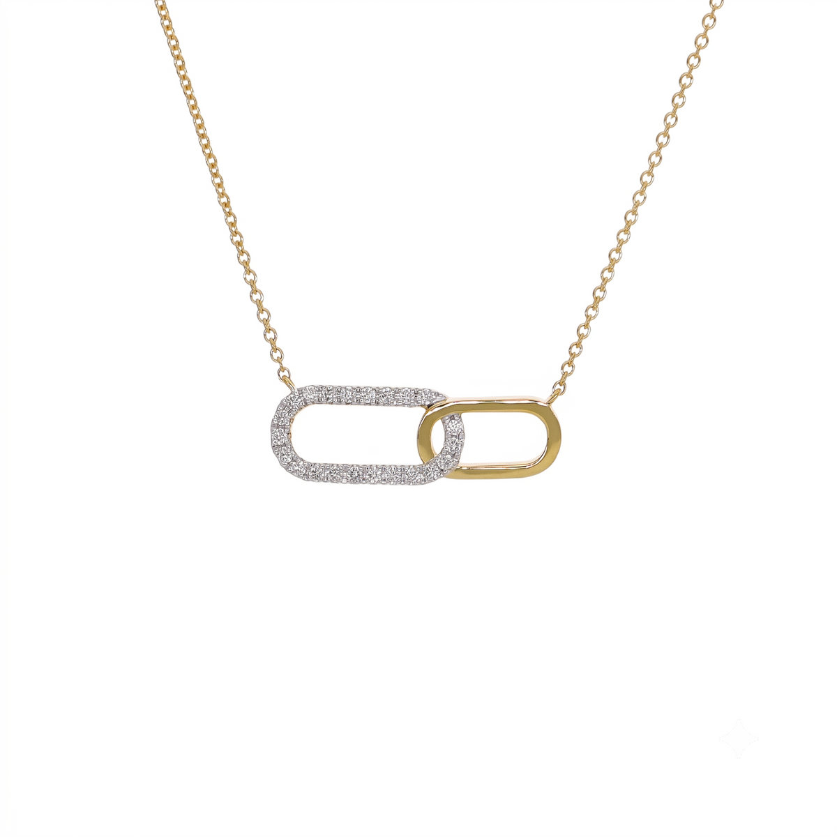 Collar Oro Amarillo 18K con Diamantes 0,10 ct | CO-14679