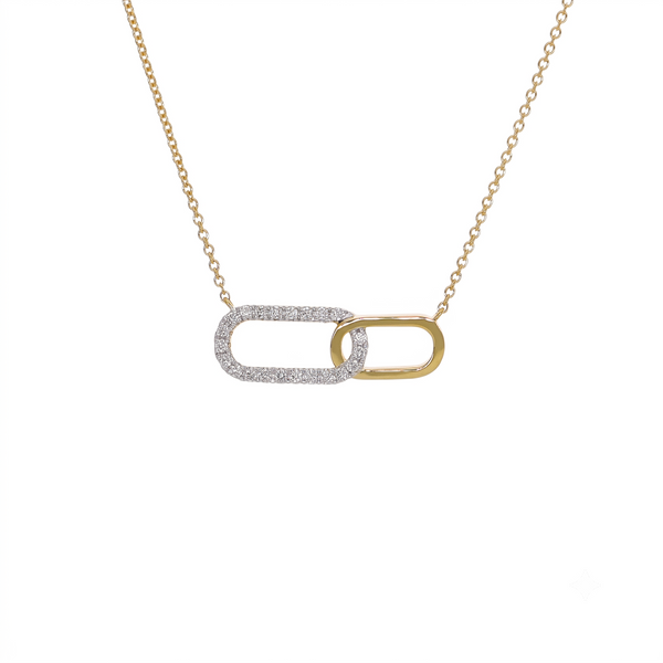 Collar Oro Amarillo 18K con Diamantes 0,10 ct | CO-14679