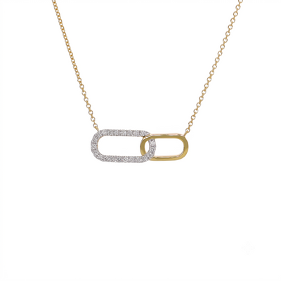 Collar Oro Amarillo 18K con Diamantes 0,10 ct | CO-14679