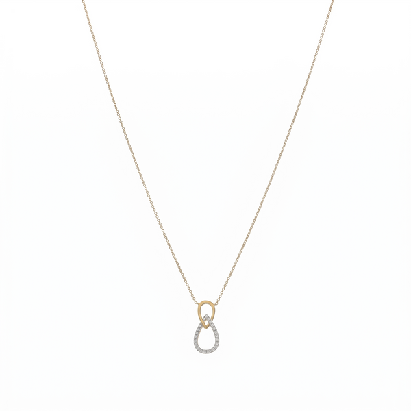 Collar Oro Amarillo 18K con Diamantes 0,10 ct | CO-14680