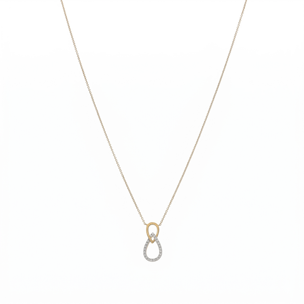 Collar Oro Amarillo 18K con Diamantes 0,10 ct | CO-14680