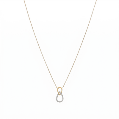 Collar Oro Amarillo 18K con Diamantes 0,10 ct | CO-14680