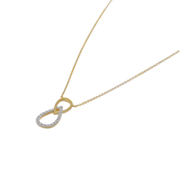 Collar Oro Amarillo 18K con Diamantes 0,10 ct | CO-14680