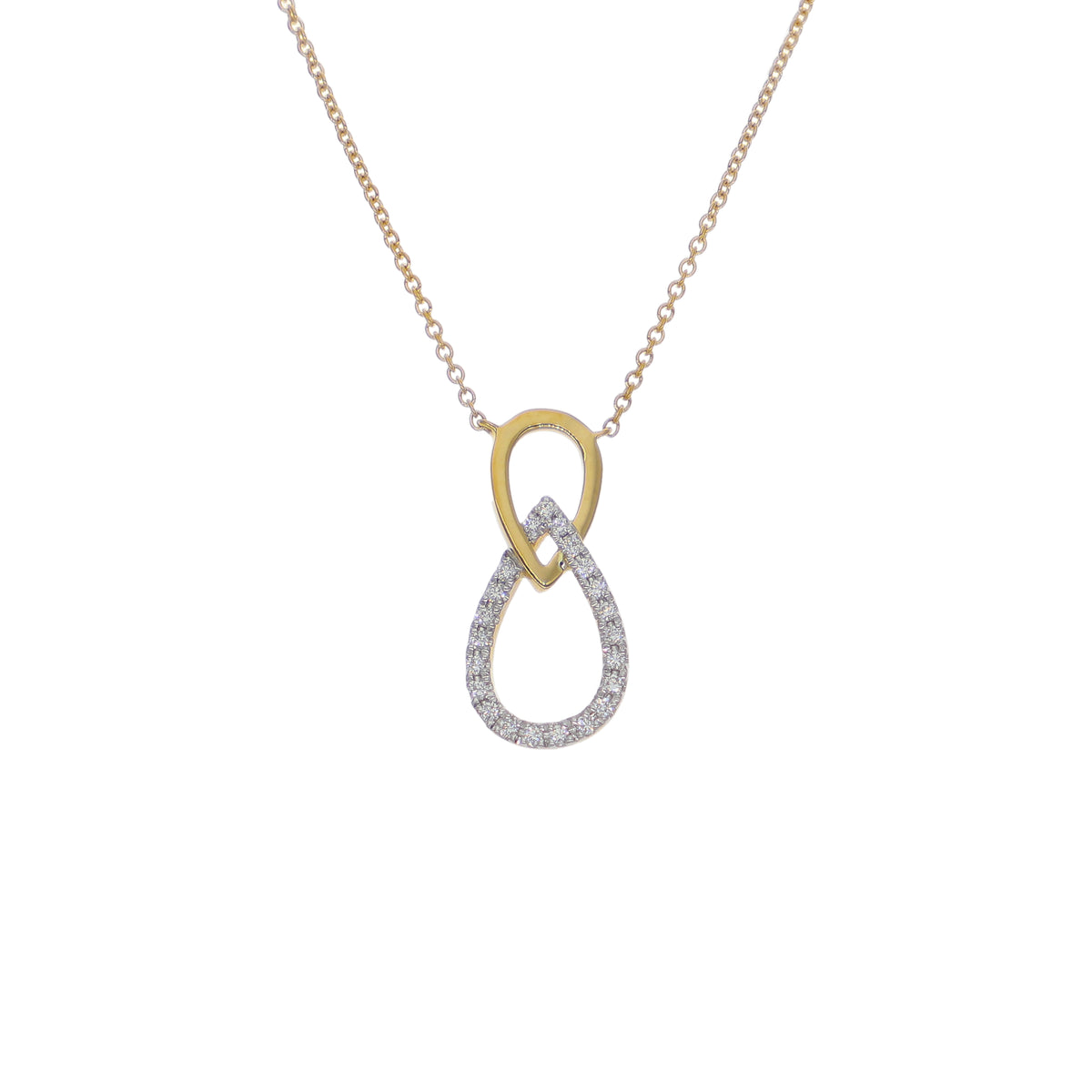 Collar Oro Amarillo 18K con Diamantes 0,10 ct | CO-14680