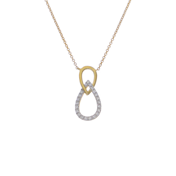 Collar Oro Amarillo 18K con Diamantes 0,10 ct | CO-14680