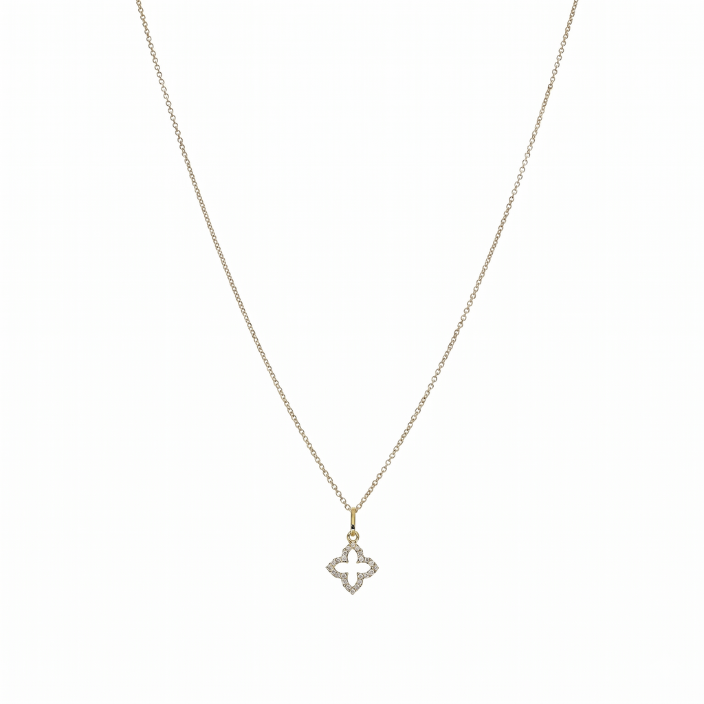 Collar Oro Amarillo 18K con Diamantes 0,07 ct | CO-14682