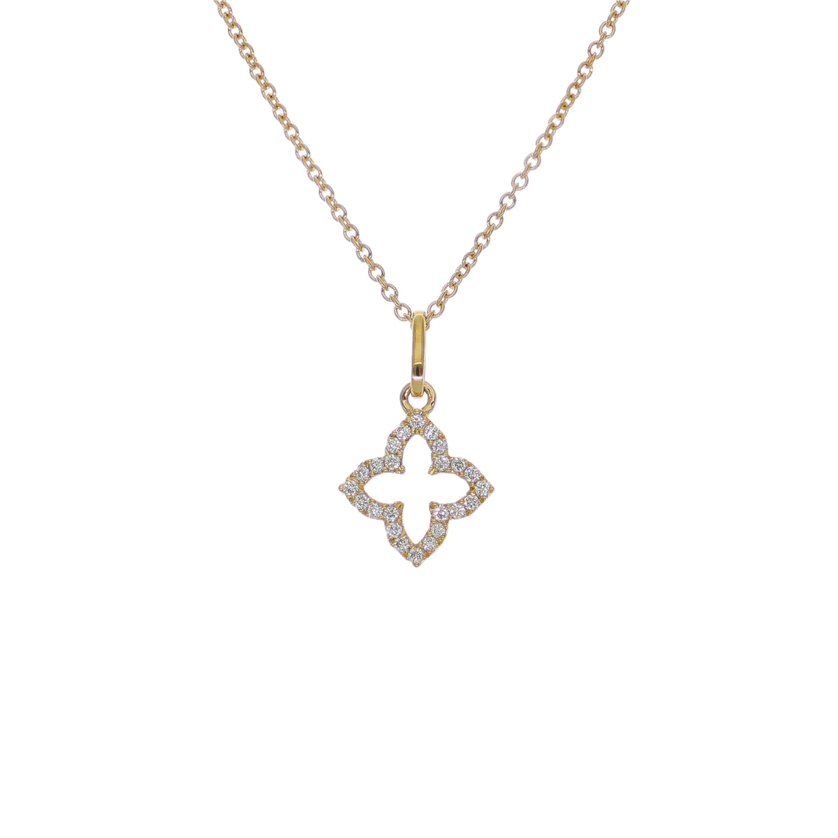 Collar Oro Amarillo 18K con Diamantes 0,07 ct | CO-14682