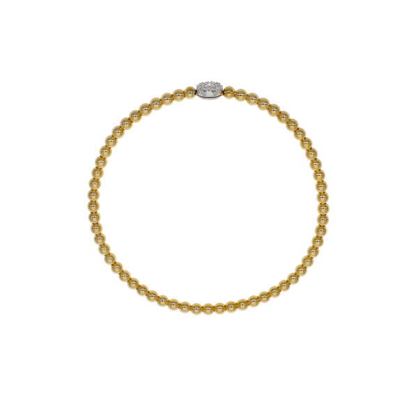 Pulsera Oro Amarillo 18K con Diamantes 0,12 ct | PU-14684