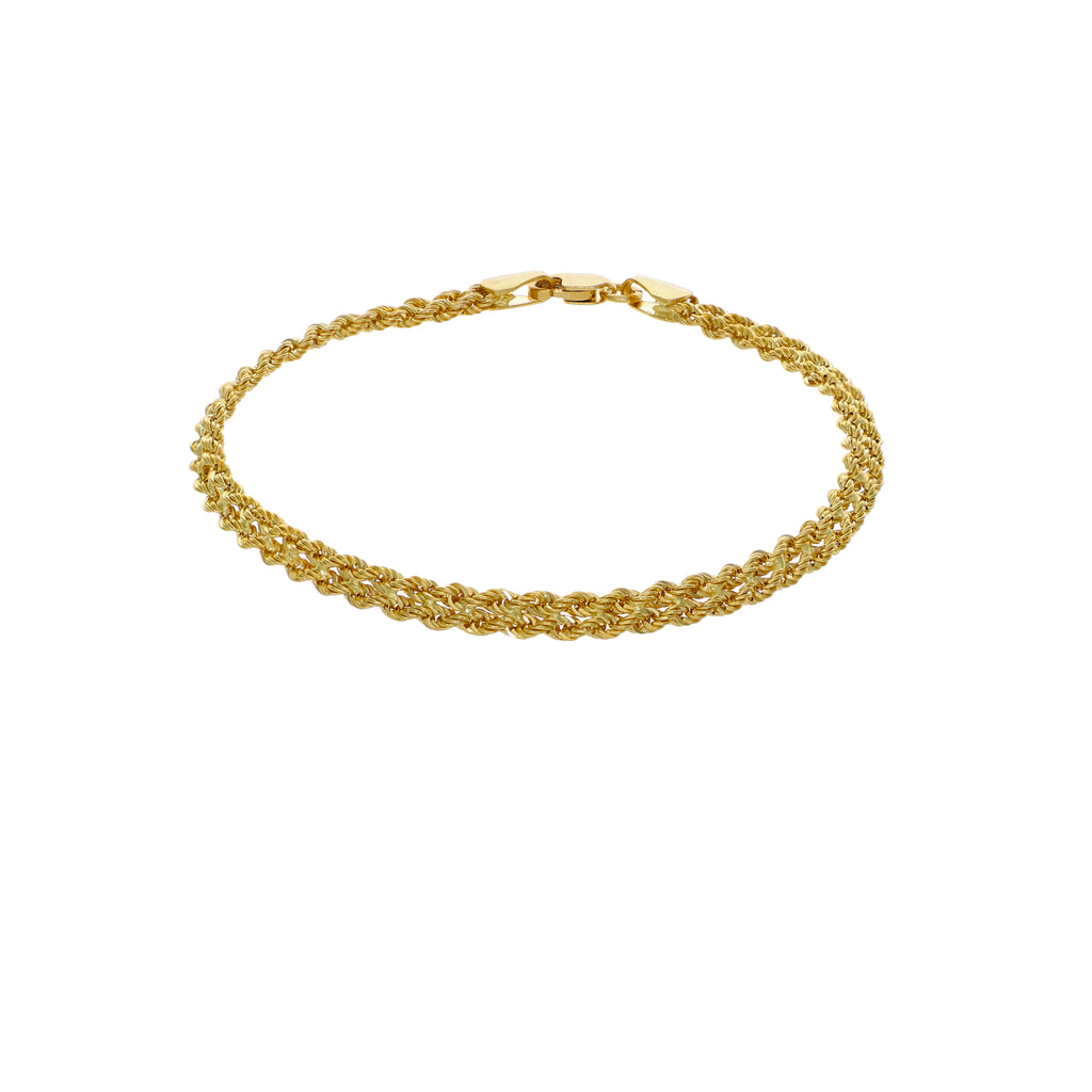 Pulsera Oro Amarillo Turbillón "Plano" PU-14748