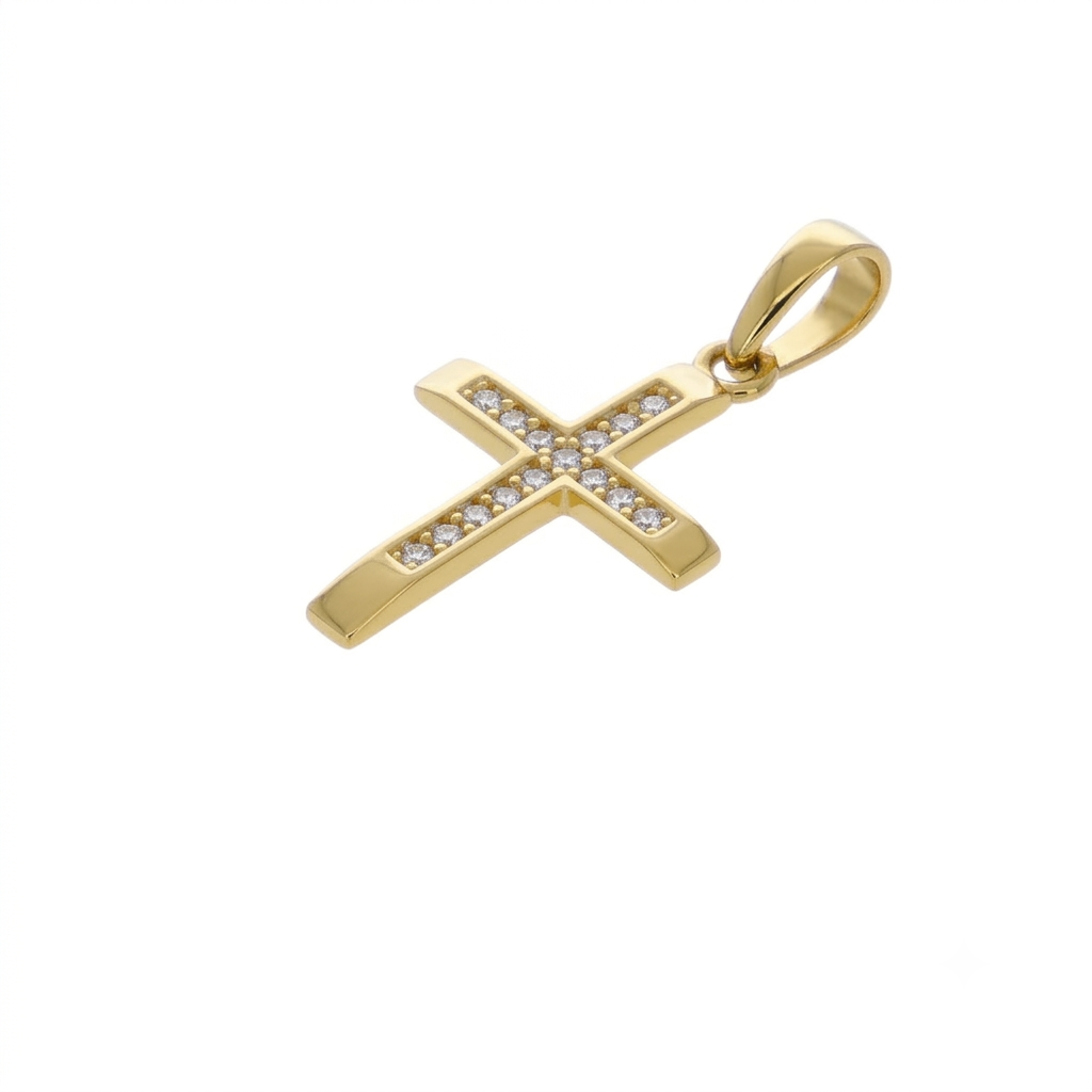 Cruz Oro Amarillo y Circones CR-14751