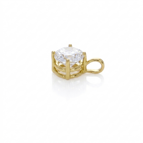 Colgante Oro Amarillo Circón Punto de Luz CL-14754