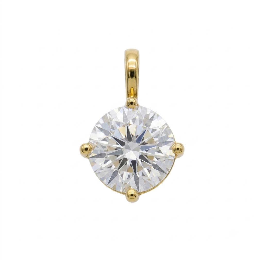 Colgante Oro Amarillo Circón Punto de Luz CL-14754