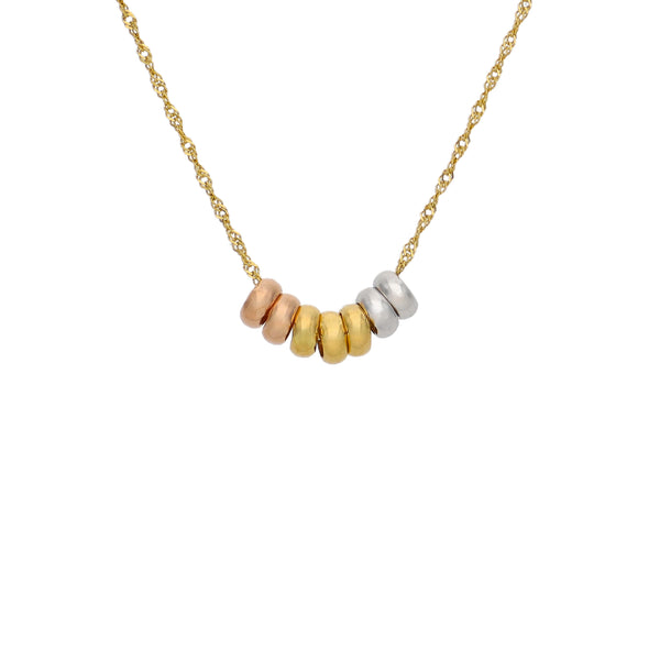 Collar Oro Amarillo Bolitas CO-14755