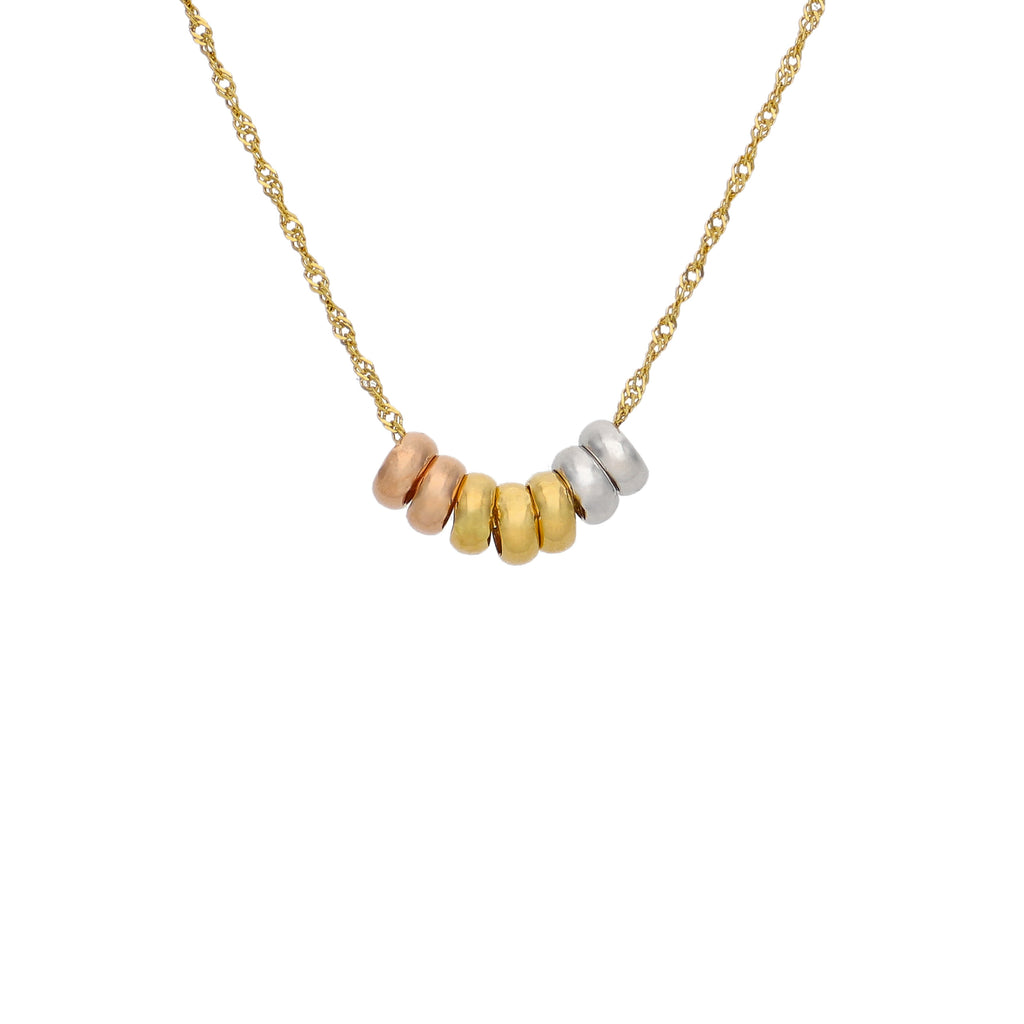 Collar Oro Amarillo Bolitas CO-14755