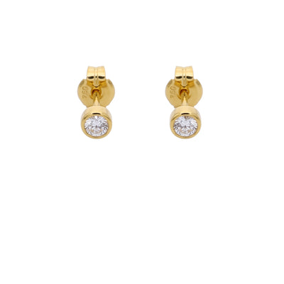 Aro Abridor Bebé Oro Amarillo 18K con Circon 3,5 mm Punto de Luz | AR-14761