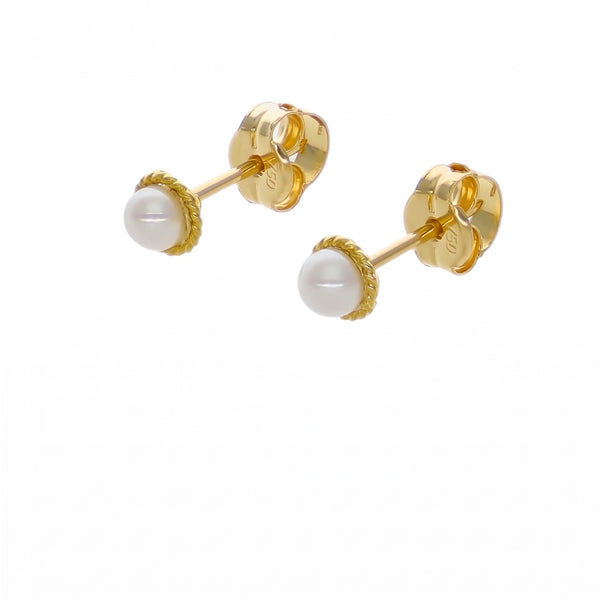 Aro Abridor Bebé Oro Amarillo 18K con Perla Cultivada | AR-14763