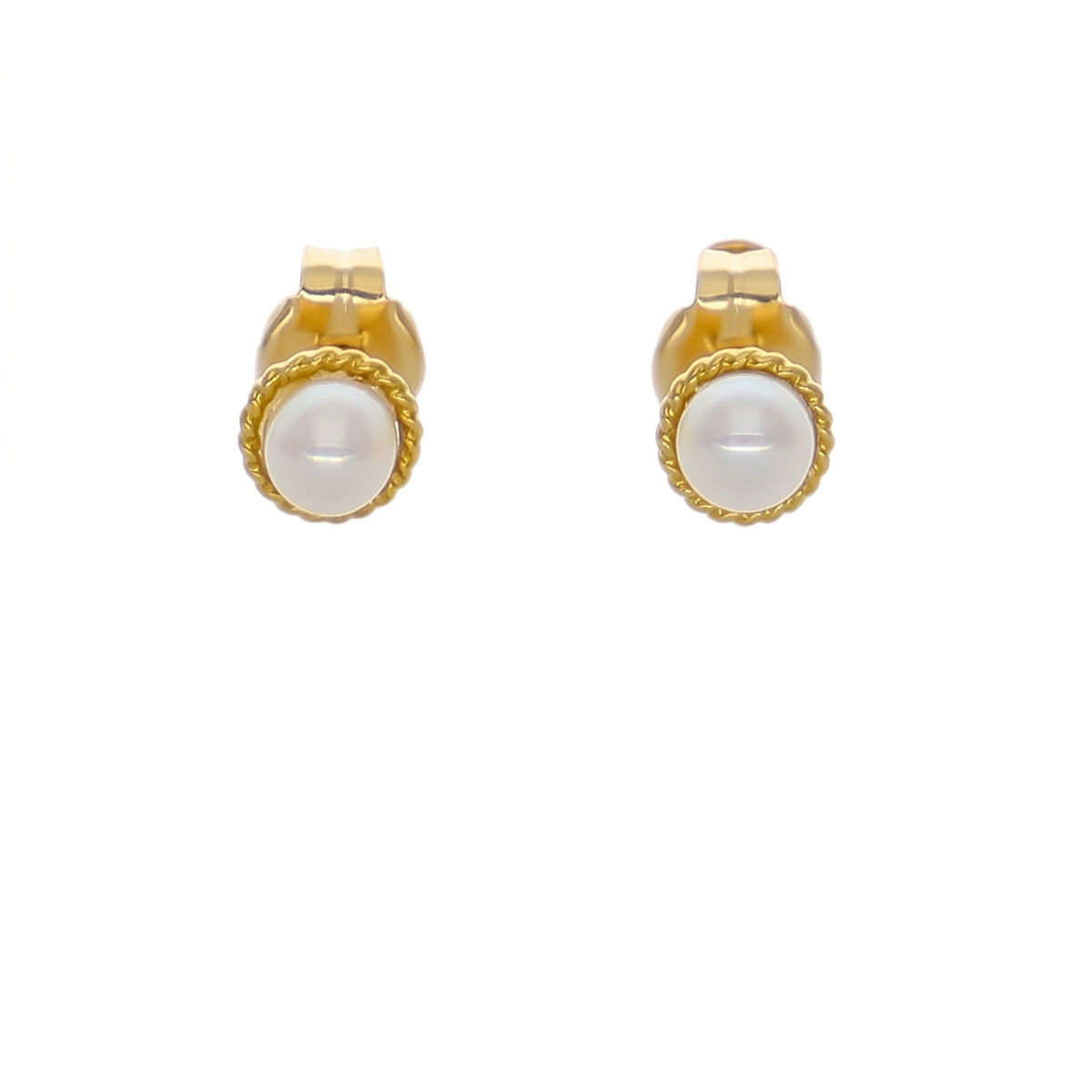 Aro Abridor Bebé Oro Amarillo 18K con Perla Cultivada | AR-14763