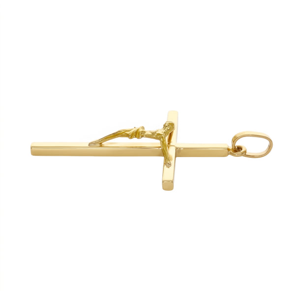 Cruz de Oro Amarillo 18K | CR-14765