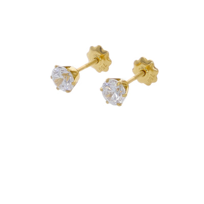 Aros Niña Oro Amarillo 18K con Circones | AR-14766