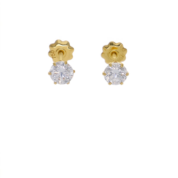 Aros Niña Oro Amarillo 18K con Circones | AR-14766