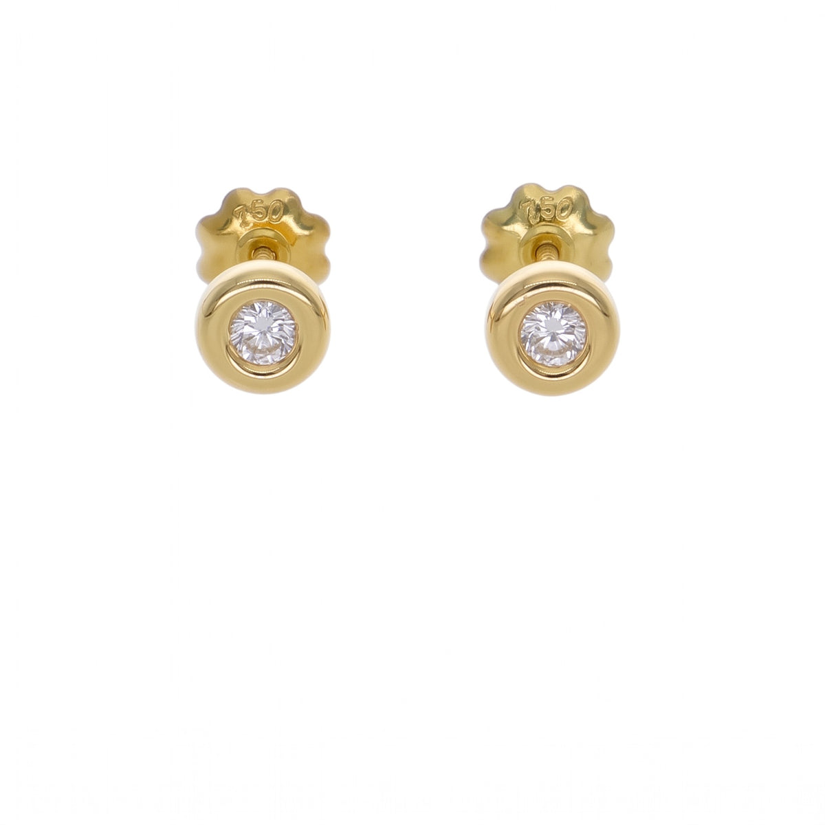 Aros Niña Oro Amarillo 18K con Circones 5mm | AR-14767