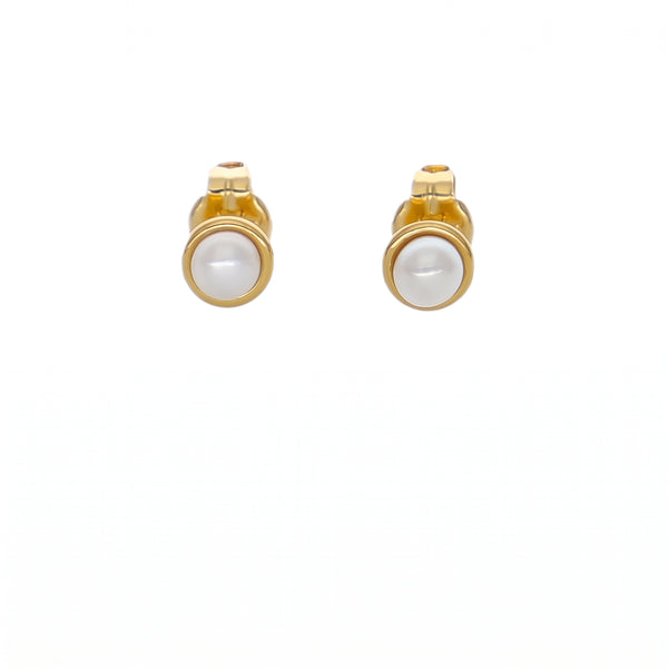 Aro Abridor Bebé Oro Amarillo 18K con Perlas Cultivadas | AR-14770