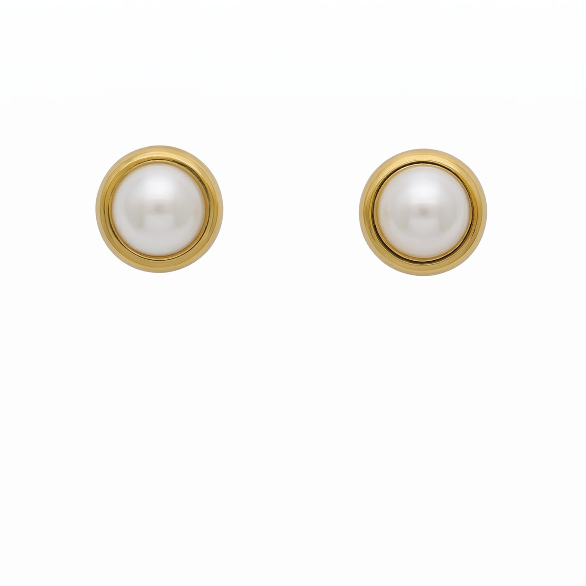 Aro Oro Amarillo 18K con Perlas Cultivadas 7mm | AR-14773
