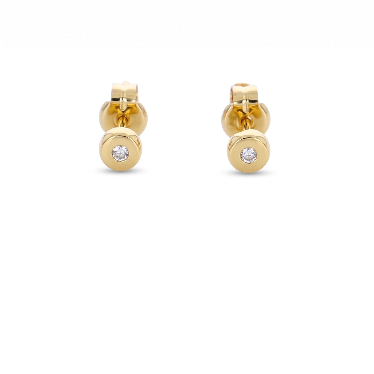 Aro Abridor Bebé Oro Amarillo 18K con Circon 3,5 mm Punto de Luz | AR-14774