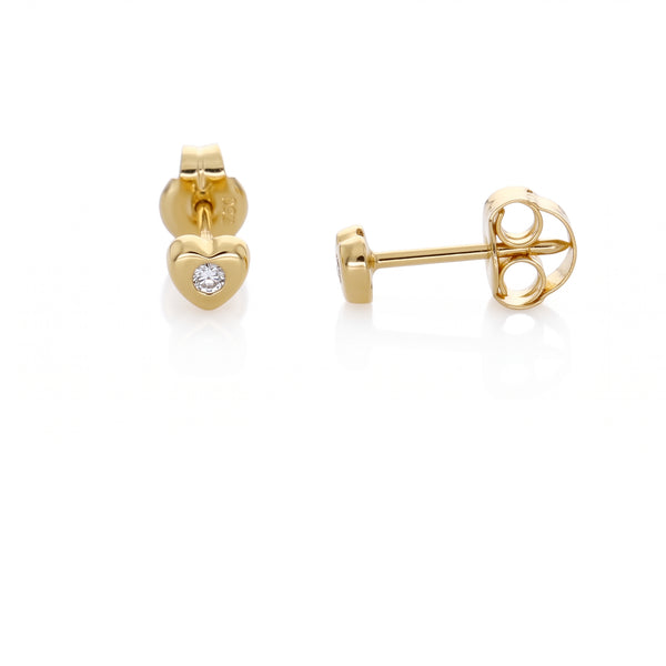 Aro Abridor Bebé Oro Amarillo 18K con Circon 3,5 mm Punto de Luz | AR-14775