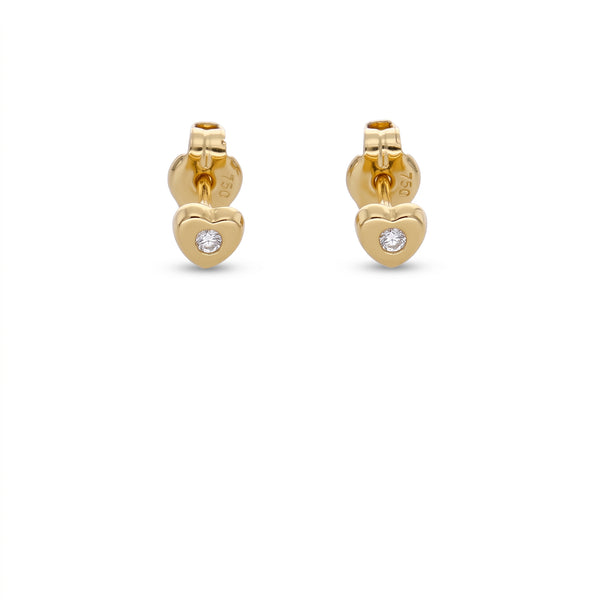 Aro Abridor Bebé Oro Amarillo 18K con Circon 3,5 mm Punto de Luz | AR-14775