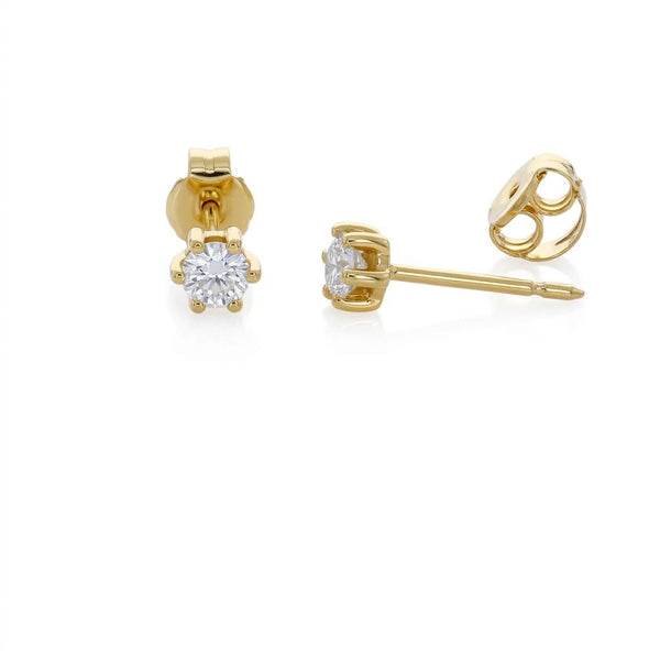 Aro Abridor Bebé Oro Amarillo 18K con Circon 3 mm Punto de Luz | AR-14777