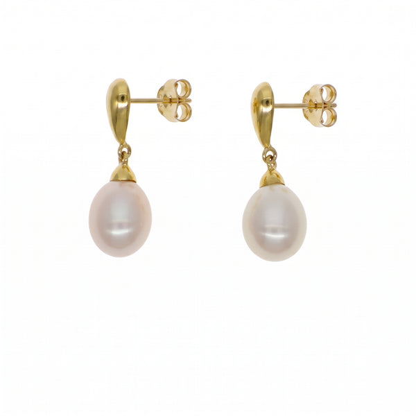 Aros Oro Amarillo 18K con Perla Cultivada Agua Dulce | AR-14792