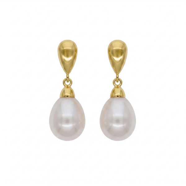 Aros Oro Amarillo 18K con Perla Cultivada Agua Dulce | AR-14792
