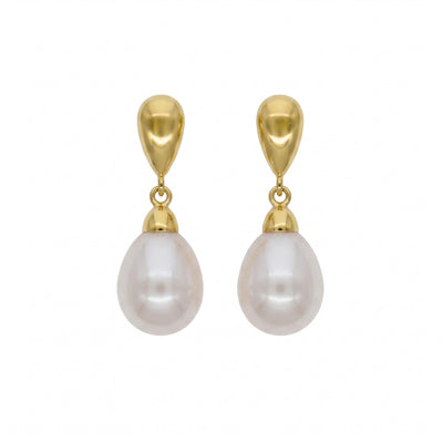 Aros Oro Amarillo 18K con Perla Cultivada Agua Dulce | AR-14792