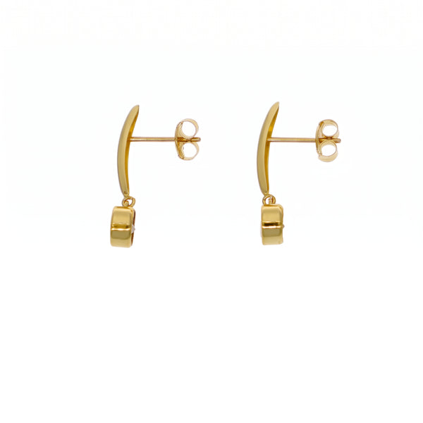 Aros Oro Amarillo 18K Con Circones | AR-14796