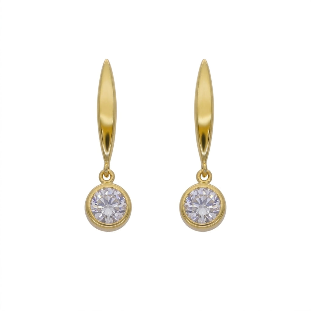 Aros Oro Amarillo 18K Con Circones | AR-14796