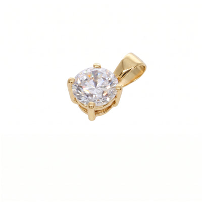 Colgante Oro Amarillo 18K con Circon Punto de Luz  | CL-14804