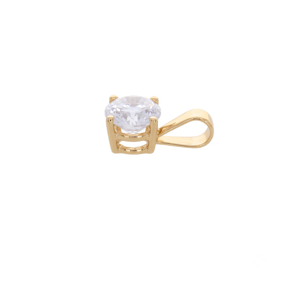 Colgante Oro Amarillo 18K con Circon Punto de Luz  | CL-14804